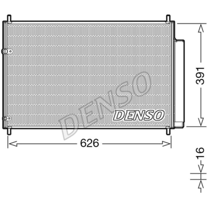 Condensator, airconditioning DENSO DCN50041