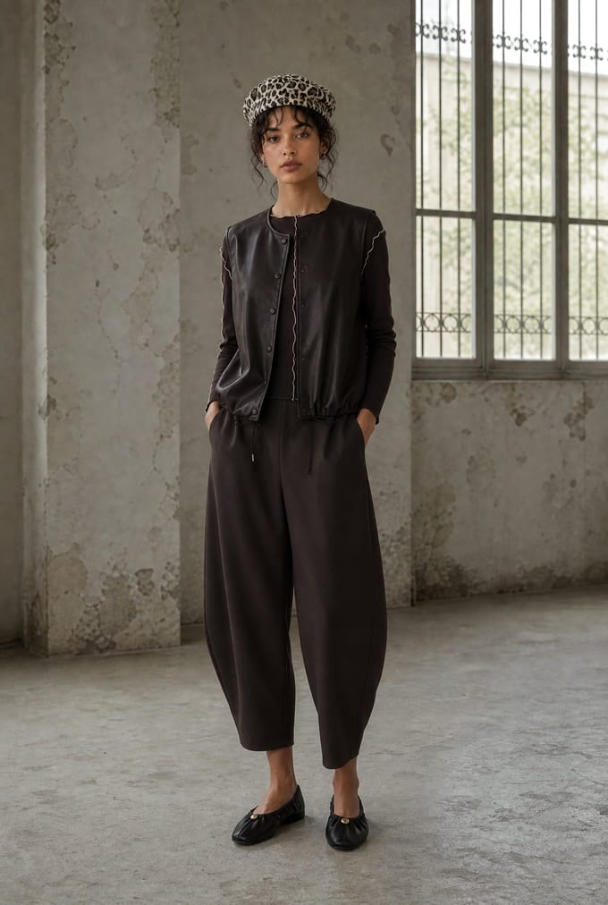 Benot pants technical jersey | Chocolate - Chocolate / M