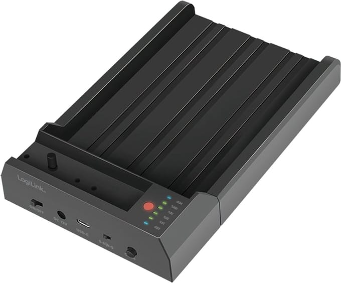 Logilink Quickport - HDD / SSD Dockingstation Schächte: 2 - 2.5 / 3.5 gemeinsam genutzt, M.2 (6,4 cm/8,9 cm gemeinsam