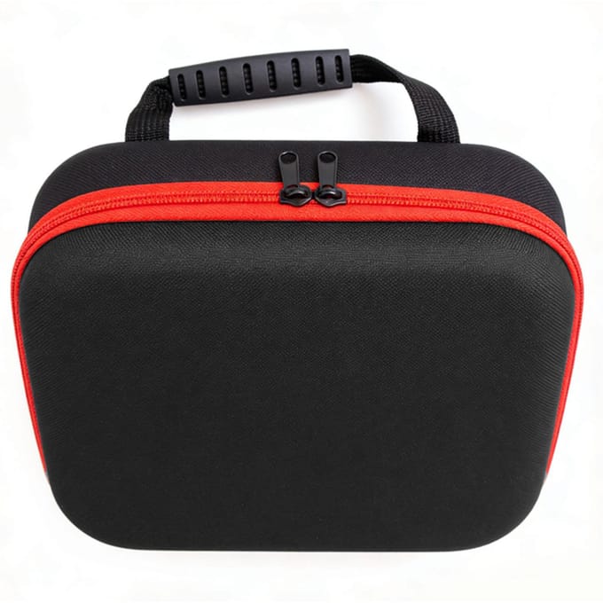 Boîtier de Rangement Rigide pour Outils PU EVA Sac de Rangement pour Perceuse Électrique Meuleuse avec Poche en Maille et Poignée en Caoutchouc