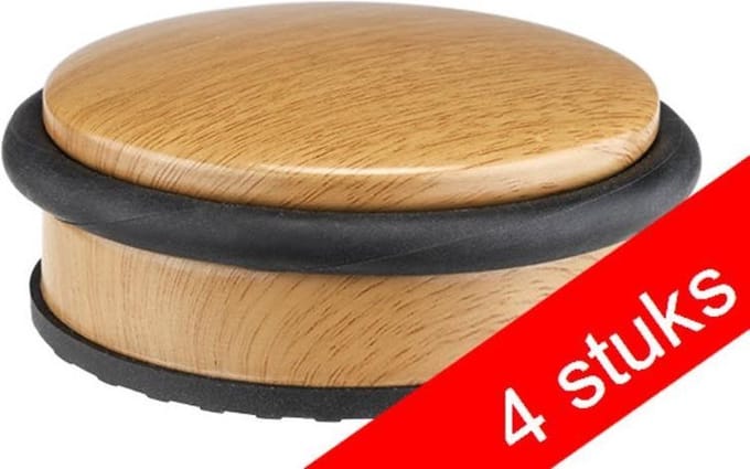 Haushalt 16015 - Grote deurstopper - bamboedesign - 4 stuks