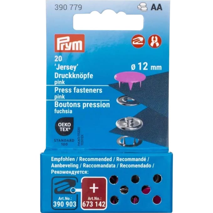 Prym Drukknopen Jersey, 12 mm, 20 stuks (en) - Rozig