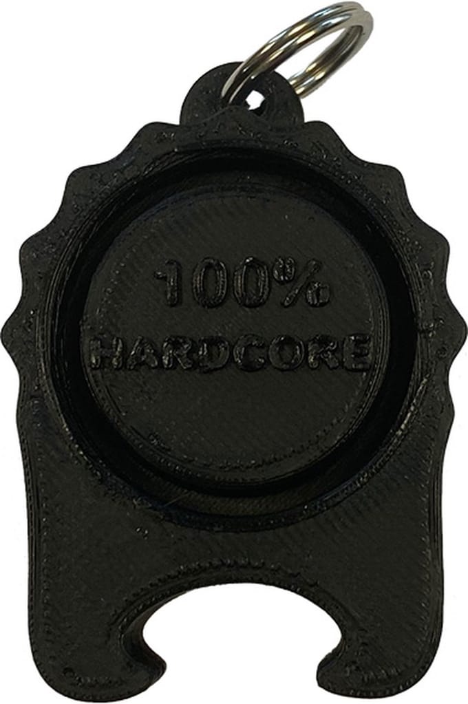100% Hardcore PartyCap | De universele festivaldop met bieropener | Zwart