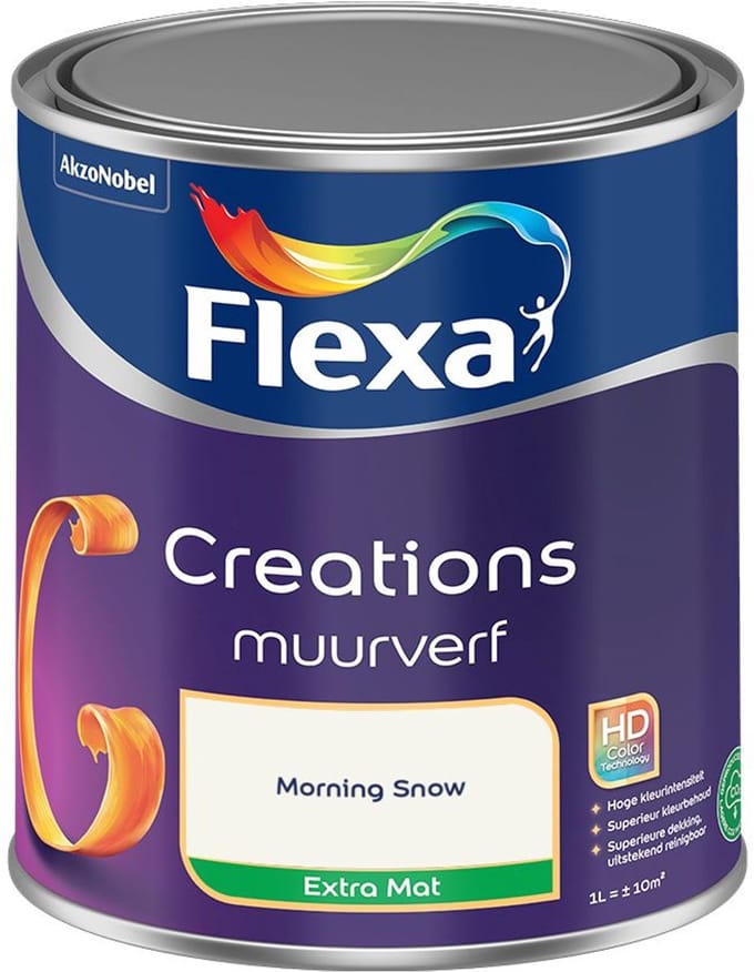 Flexa - Creations Muurverf Extra Mat - Morning Snow - Mengverf - 1 L