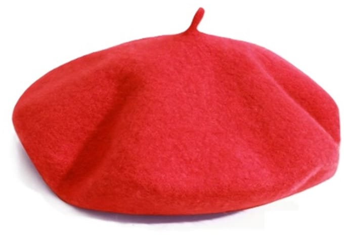 BamBella® -Baret - Franse muts - winter hoed Rood -