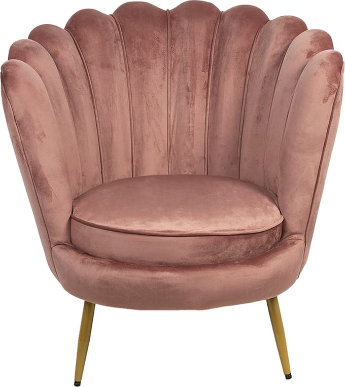 Clayre & Eef Fauteuil Roze Metaal