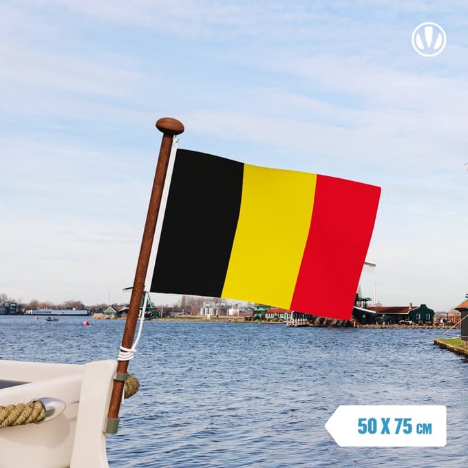Belgische vlag 50x75cm - spunpoly