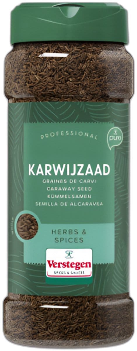 Verstegen - Karwijzaad heel - Pure - Strooibus medium - Kruiden & specerijen - 240g