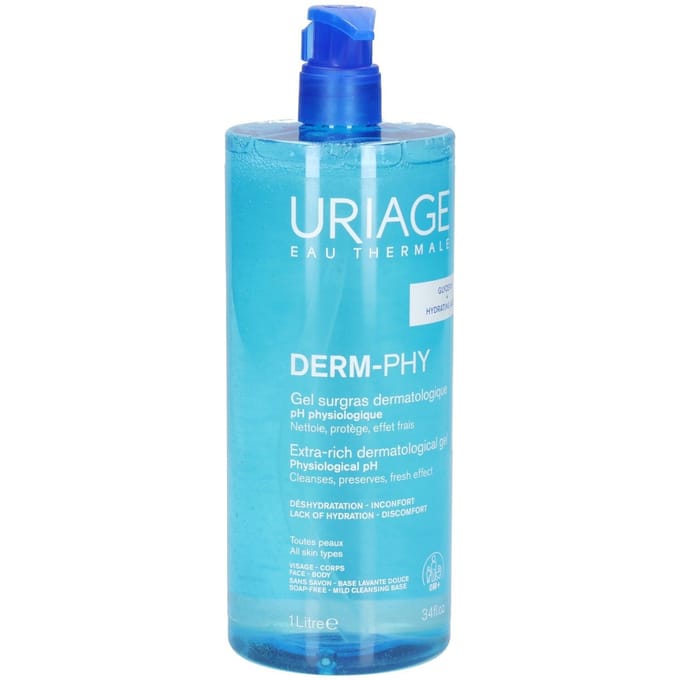 Uriage Derm-Phy Dermatologische Douchegel 1l | Beschermt Tegen Uitdroging