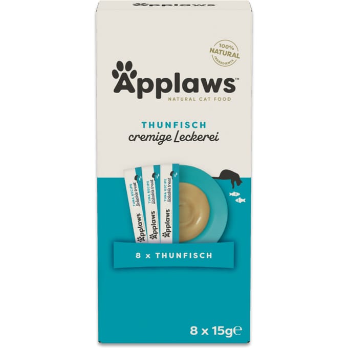 Voordeelpakket: 32x15g Applaws Romige Traktatie Tonijn Katten­snoepjes