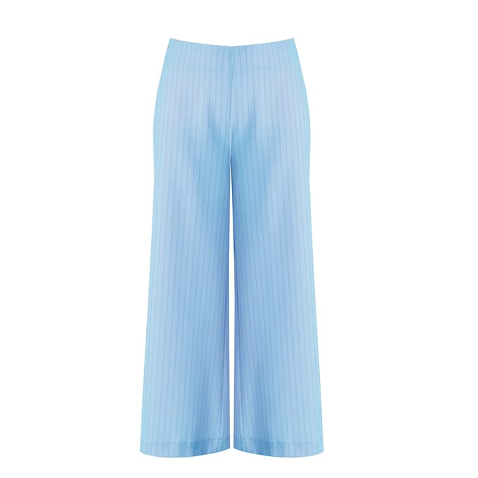 Vrouwelijke brede gestreepte broek Mat Fashion