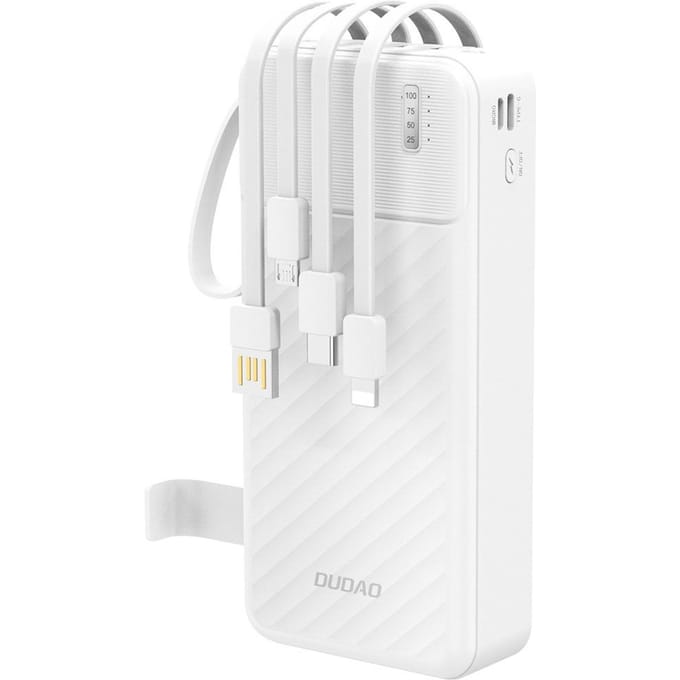 Dudao K11 Pro Powerbank with Built-in Cables - 20000 mAh