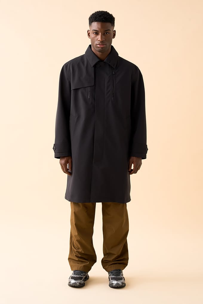 Mizuno Unisex Sl Tech Trench Coat Black Größe: L | Trench Coats Outlet | Unisex | Schwarz