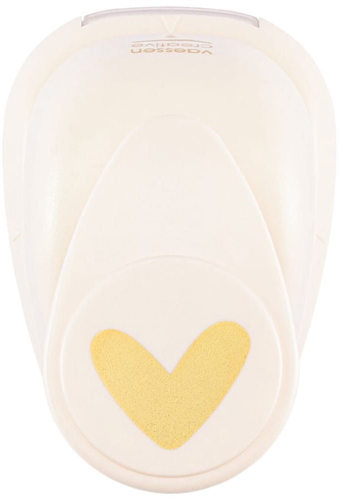 Vaessen Creative Pons - Figuurpons - Hart - 1,8 x 2,2 cm