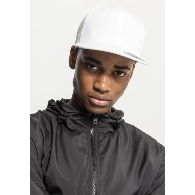 Flexfit - Organic Cotton Snapback white one size Snapback Pet - Wit