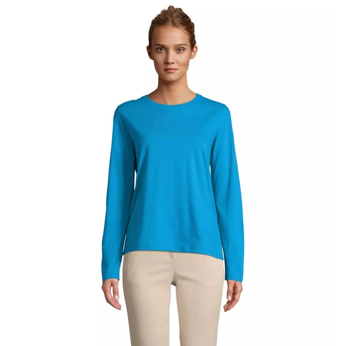 Dames-T-shirt met lange mouwen Sol's Monarch