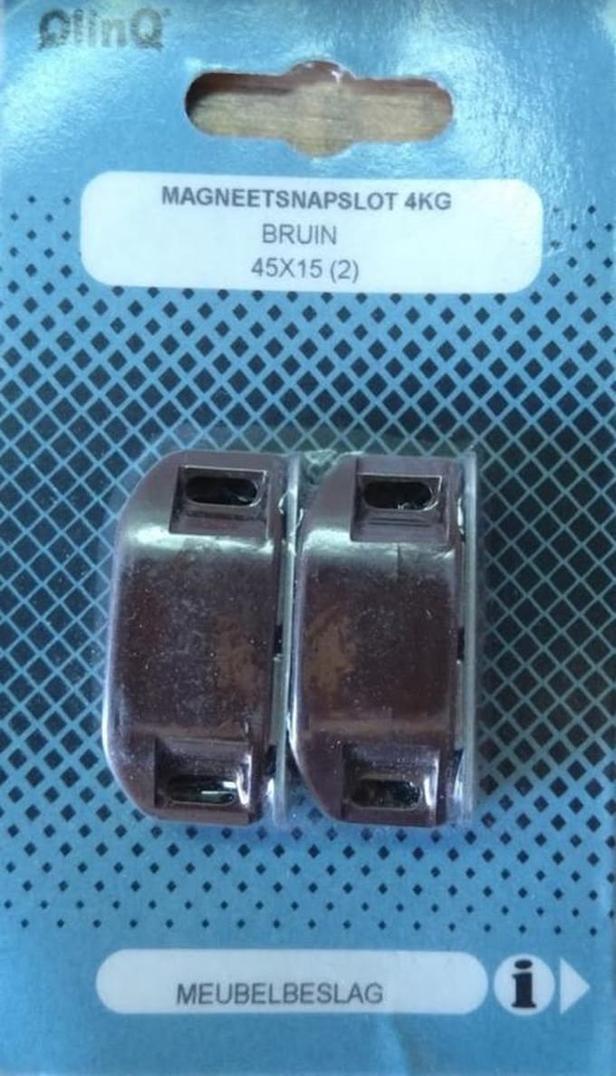 Qlinq magneetsnapslot 4 kg bruin