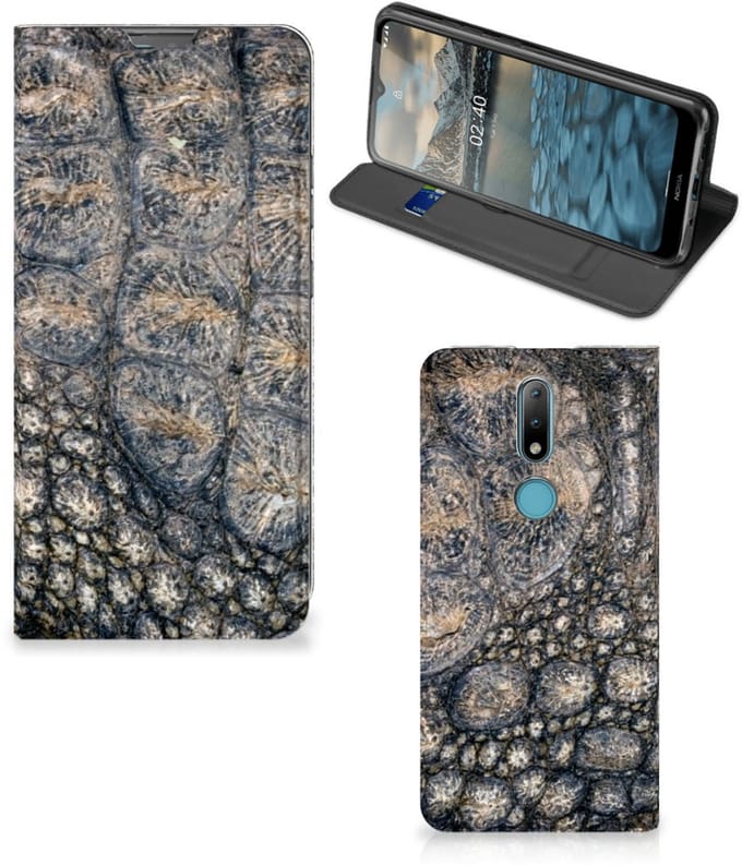 Nokia 2.4 Hoesje maken Krokodillenprint
