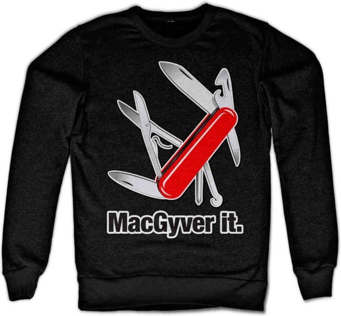 MacGyver Sweater/trui -S- MacGyver It Zwart