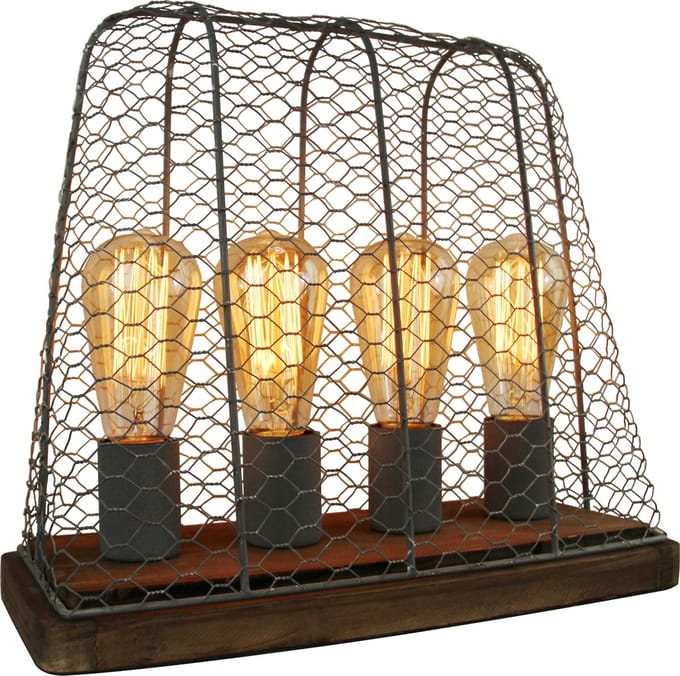 Chericoni Quattro Tafellamp - 4-lichts - Hout - Hout