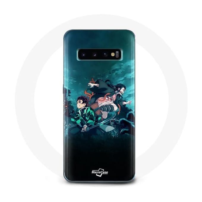 Coque pour Samsung Galaxy s10 edge Demon Slayer Manga Tanjiro et Nezuko