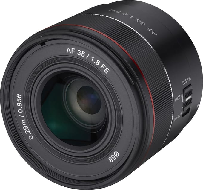 Samyang - AF 35mm F1.8 Sony E - Opzetlens - Objectief - Cameralens