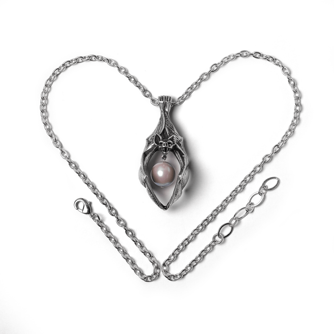 Alchemy Gothic - Gothic Halsketting - Vampire's Eye - zilverkleurig