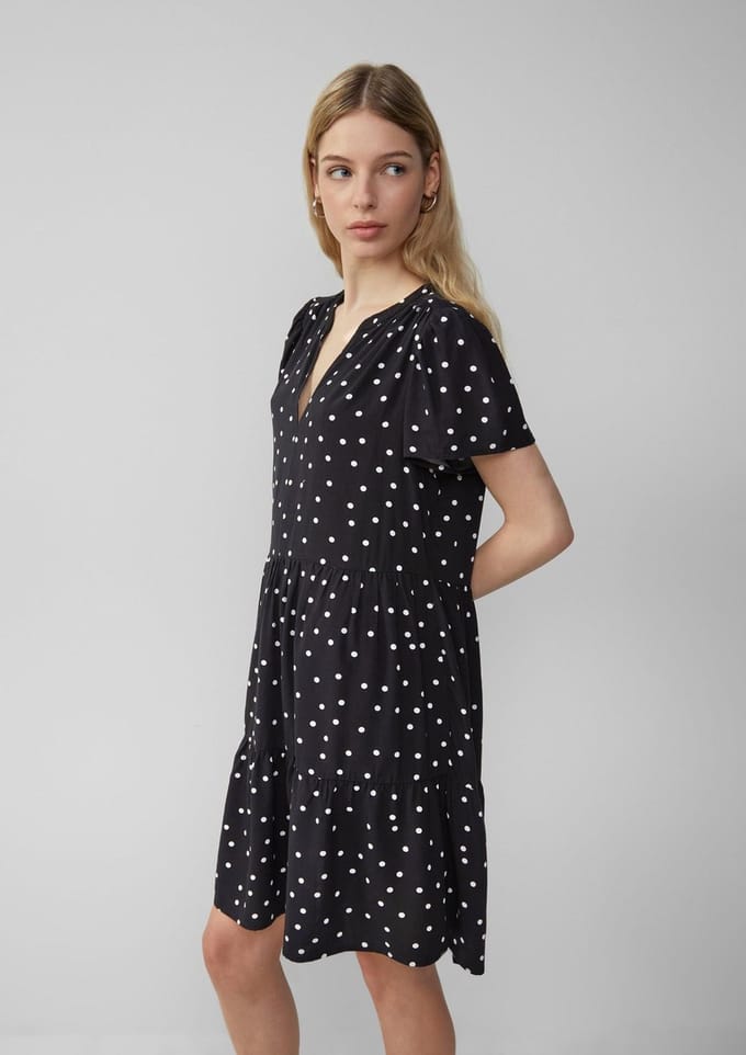 Korte Viscose Jurk Dames QS
