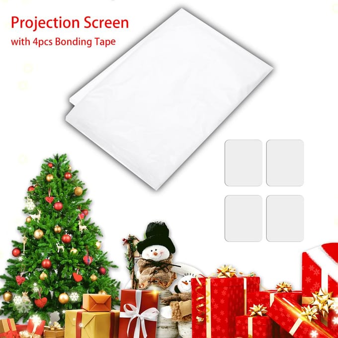 1.8*1.2M Projectorscherm Opvouwbaar Draagbaar Displaydoek voor Kerstmis Halloween Film wit