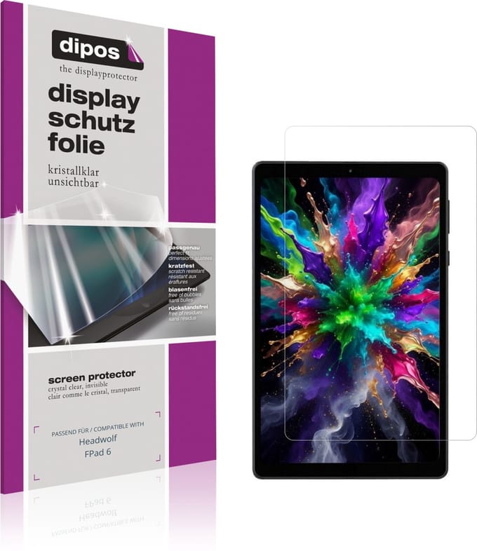 dipos – 2x Beschermfolie geschikt voor Headwolf FPad 6 | Krasbestendige & heldere Screenprotector Ultra-Thin