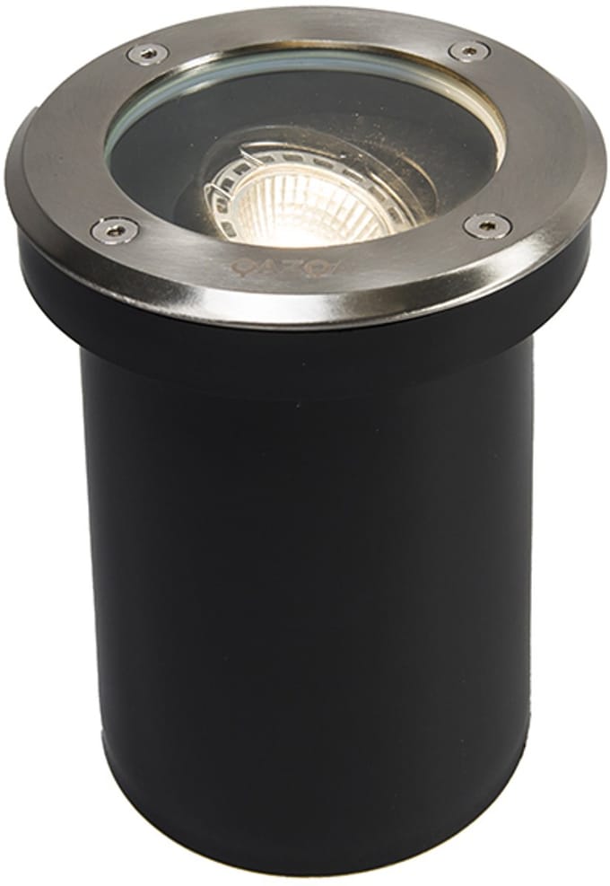 QAZQA Delux Grondspot - 5 stuks - Ø 130 mm - GU10 - IP65 - Staal
