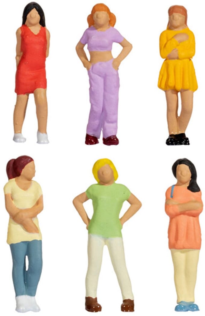 Tieners, vrouwelijk (6 figuren)
