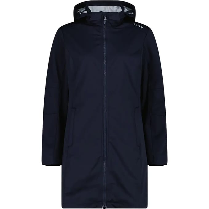 Lichte dames softshell parka met afneembare capuchon CMP