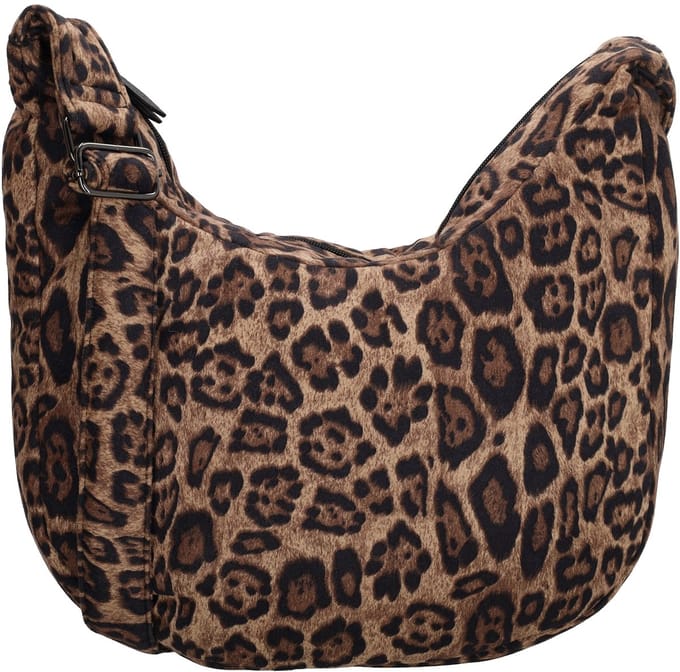 Beagles Calvia Schoudertas - Crossbody - Puffer - Puffy - Dames - Luipaard Beige
