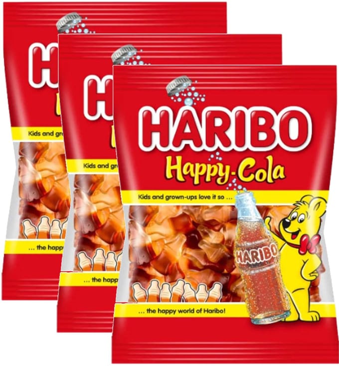 Haribo Happy Cola - Multipack - Snoep - 1,5kg (3x500g)