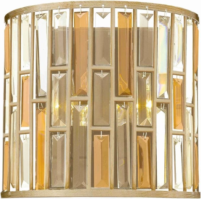 Hinkley LED Wandlamp Gemma | 2X E14 Max 60W | Silver Leaf