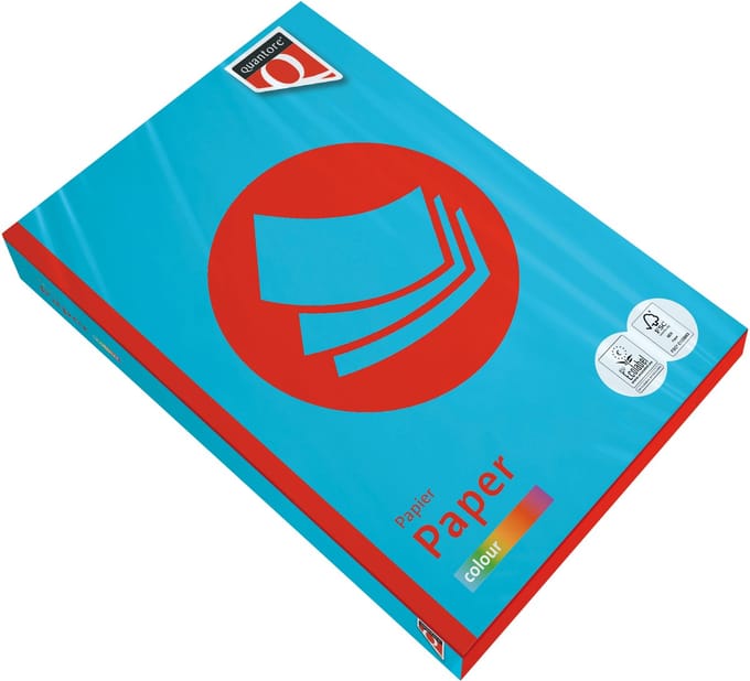 Kopieerpapier quantore colour a4 80gr azuurblauw | 5 stuks