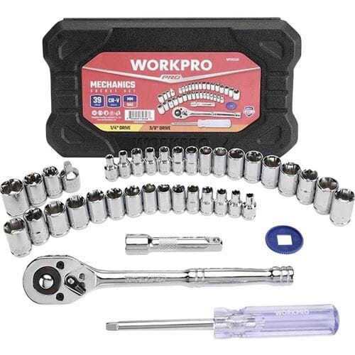 WorkPro WP202536 Schroevendraaierbitset Metrisch, Inch 39-delig