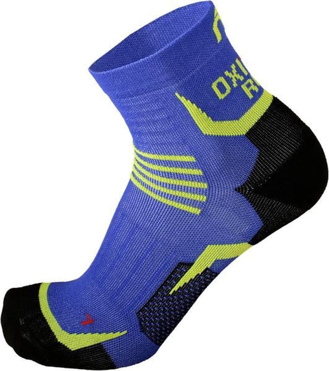 Mico OXI-JET compression short socks blauw maat S