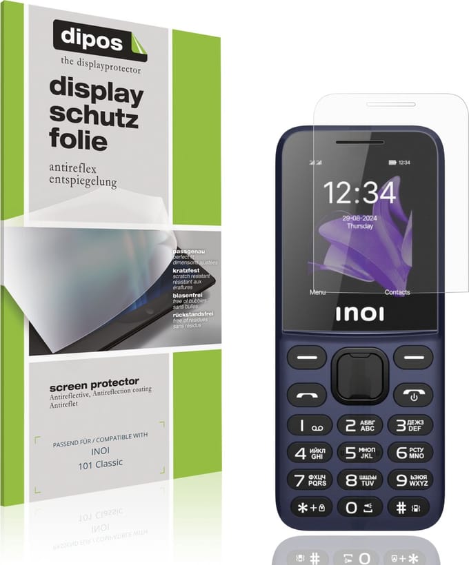 dipos – 4x Matte Beschermfolie geschikt voor INOI 101 Classic | Krasbestendige & antireflecterende Screenprotector Ultra-Thin