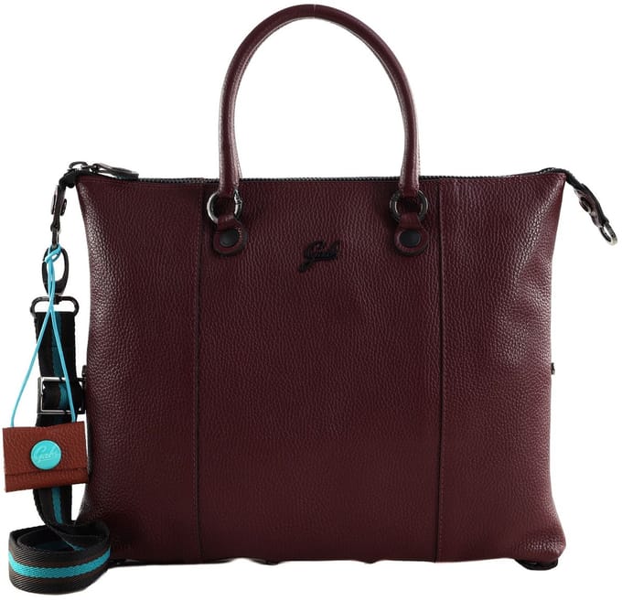 Gabs Leren schoudertas G3 Plus TG Bull Black Shoulder Bag Chianti wijnrood