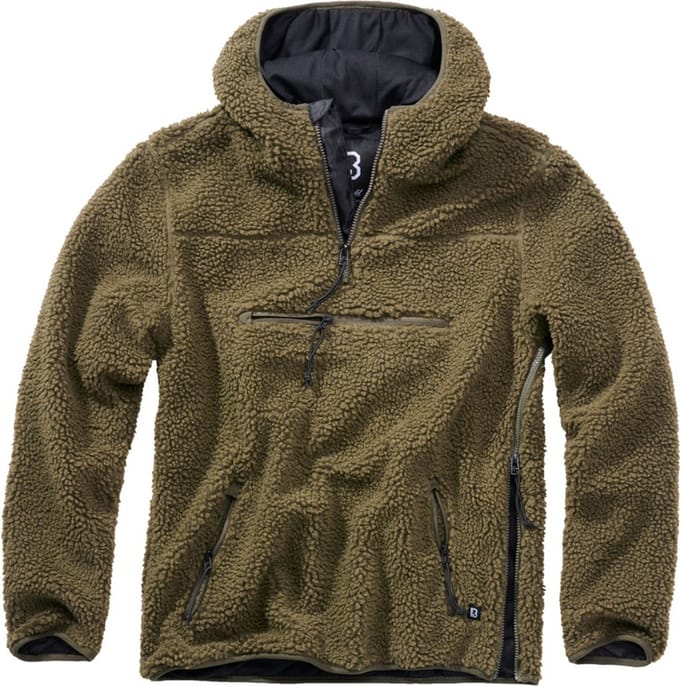 Brandit - Teddyfleece Worker Pullover Jas - 5XL - Groen