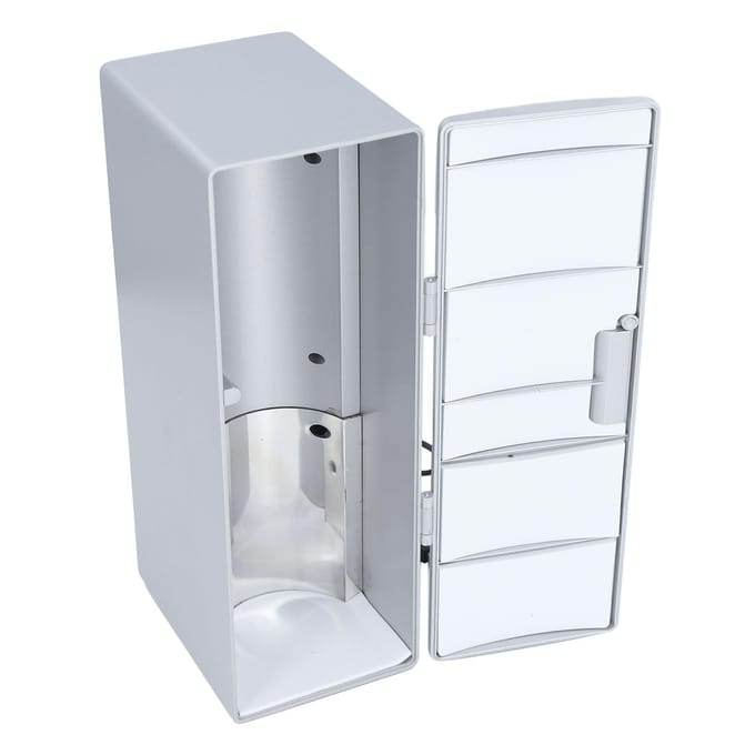 Draagbare Mini Koelkast 5W Efficiënt Multifunctioneel Houdt Koud Of Warm USB Koelkast voor Thuis Auto white