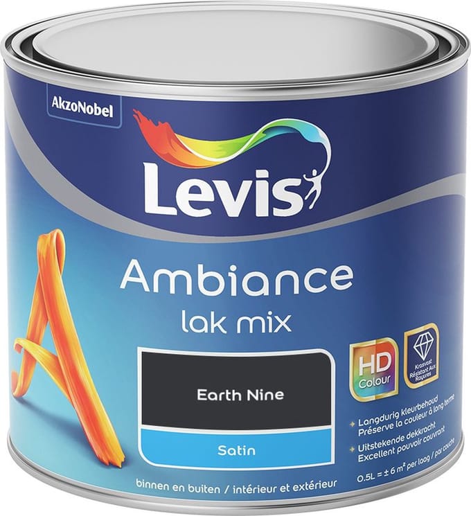 Levis - Ambiance Lak Satin Mix - Earth Nine - Mengverf - 0,5 L