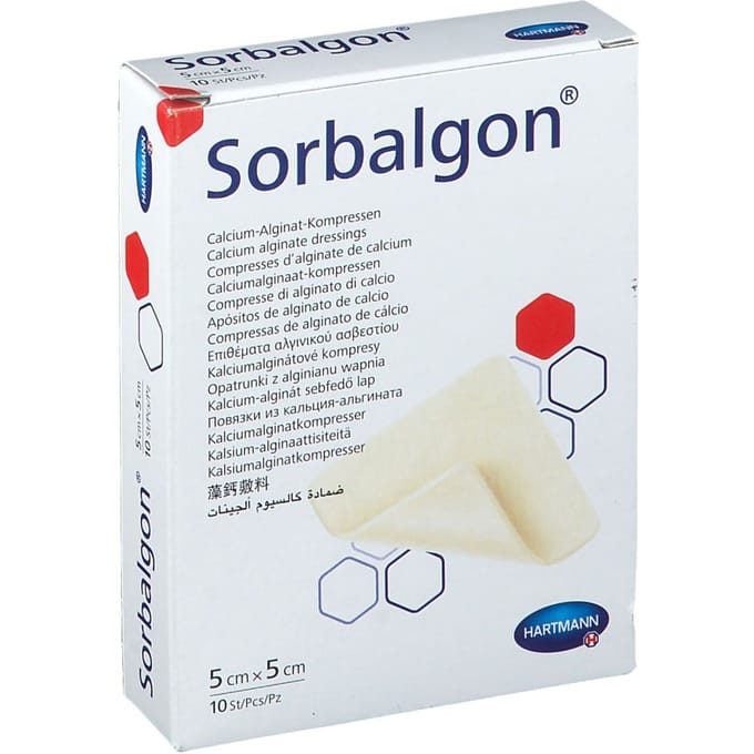 Hartmann Sorbalgon® Classic 5 x 5cm 999598 10 Compressen