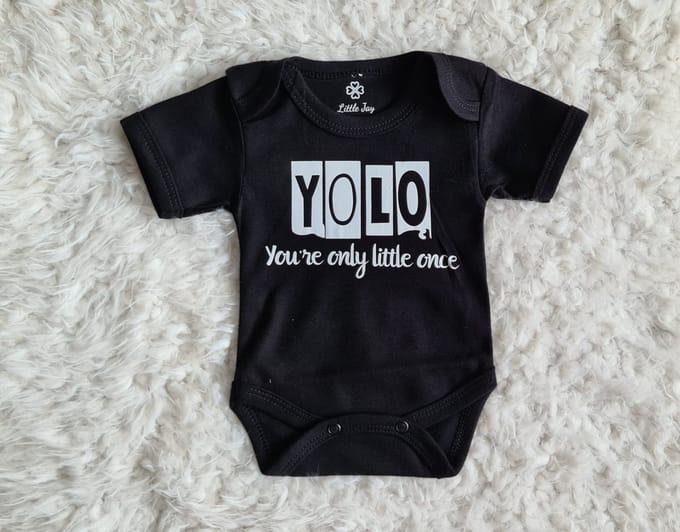 Little Jay you're only little once - Zwart - Rompertje