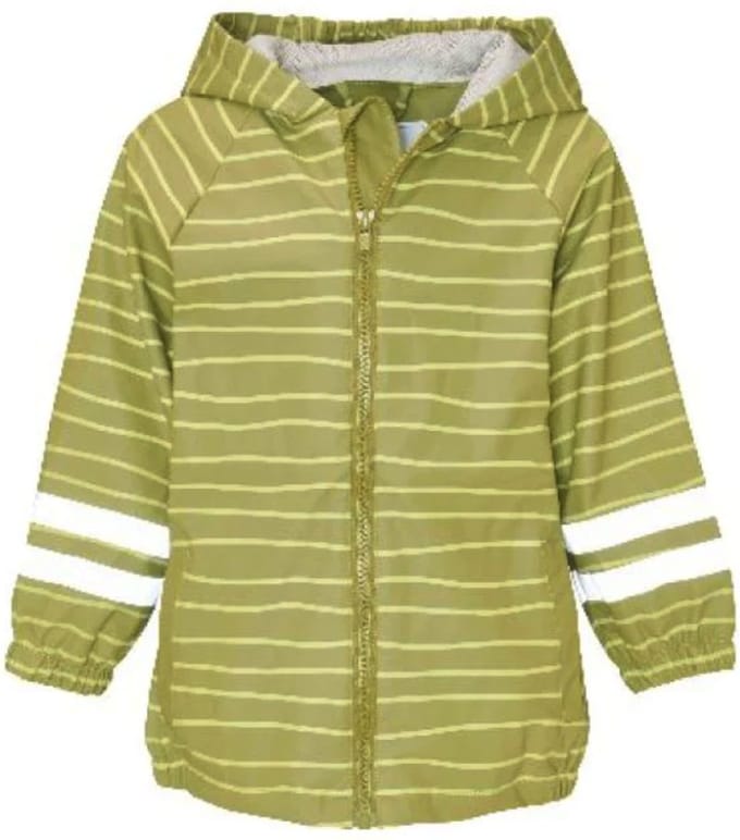 Playshoes - Regenjas - Gestreept - Groen - Unisex - Maat 80