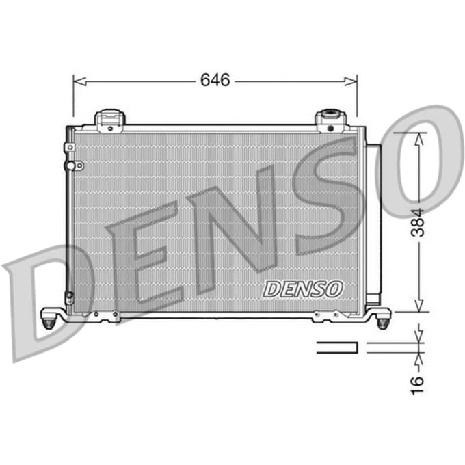 Condensator, airconditioning DENSO DCN50026