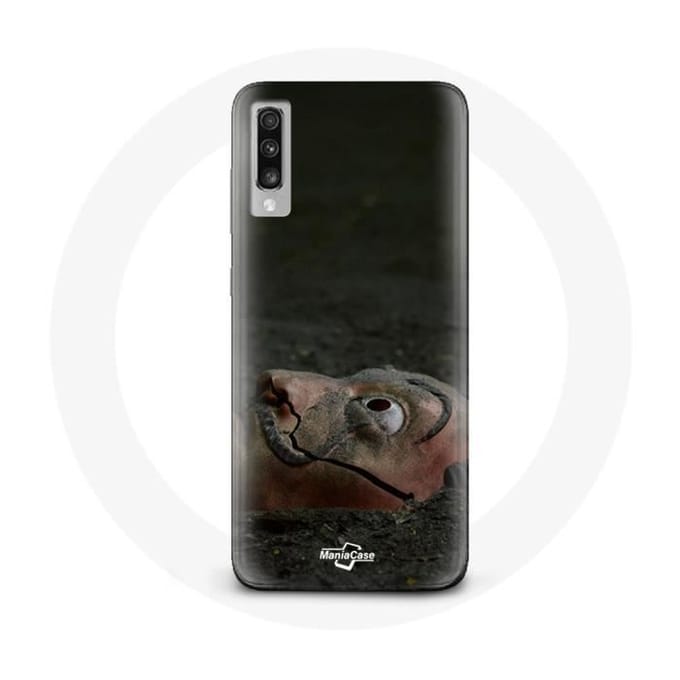 Coque - La casa de papel - Samsung Galaxy A50 - Souple - Noir - Masque dali