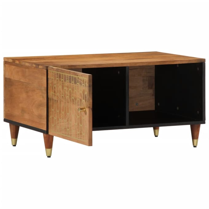 vidaXL - Salontafel - 80x50x40 - cm - massief - mangohout